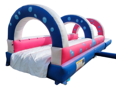 Inflatable aquatic slide