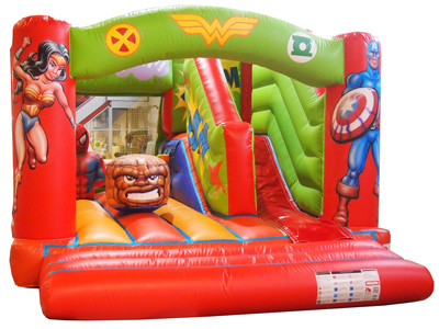 Bouncy castleRoco Heroes rental in Malaga. Measures: 4 x 5 m. Ref.: 29. Bouncy castle Roco Heroes image