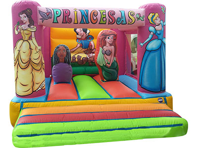Bouncy castle Princesas rental in Malaga. Measures: 3 x 4 m. Ref.: 12 Bouncy castle Princesas image