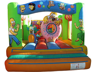 Bouncy castle Simpsons rental in Malaga. Measures: 4 x 6 m. Ref.: 32 Bouncy castle Simpsons image